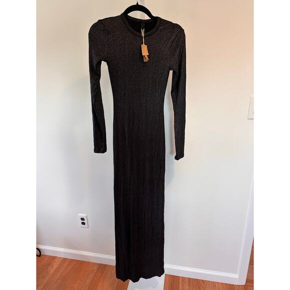 NWT. SKIMS Black Maxi Dress. - Picture 3 of 7